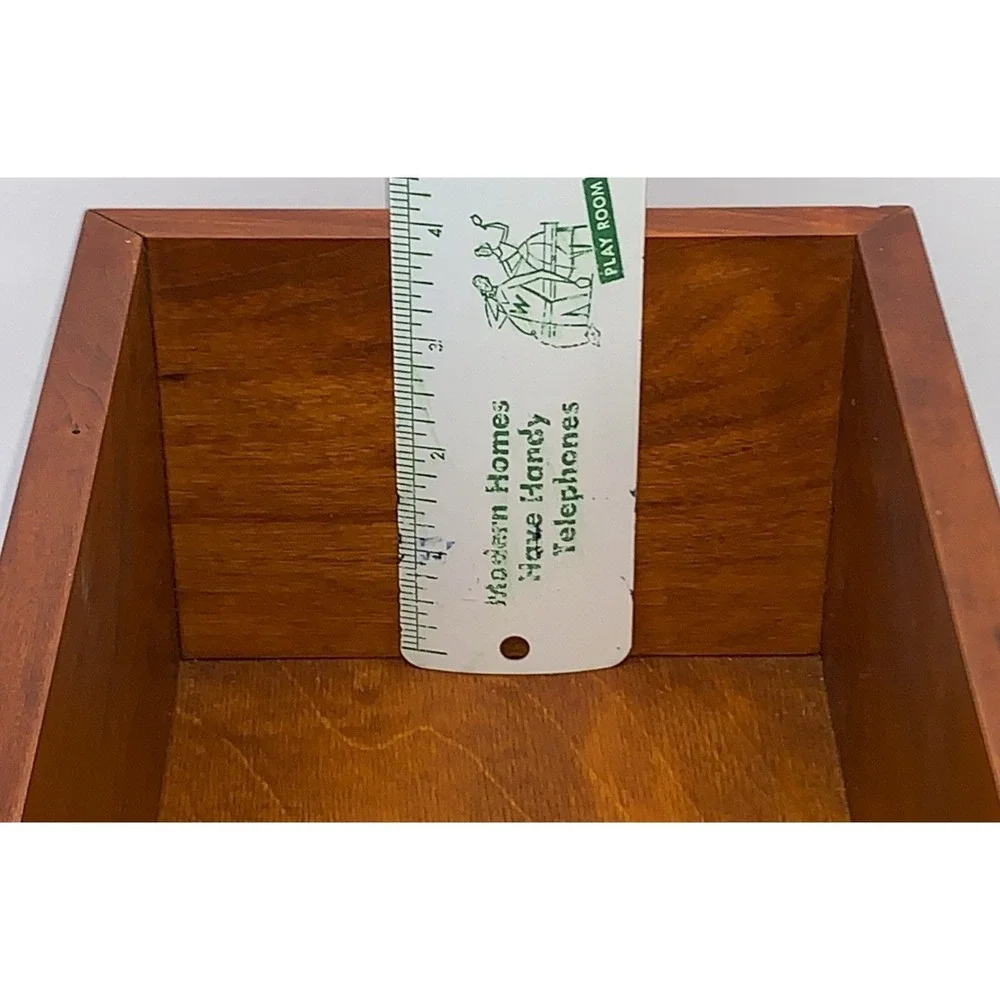 American Crafted Handmade Cherry Wood Box w Lid Funerary Ashes Storage, Keepsake